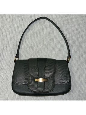 TIME and TRU Small Dark Green Faux Pebbled Leather Hobo Bag Purse